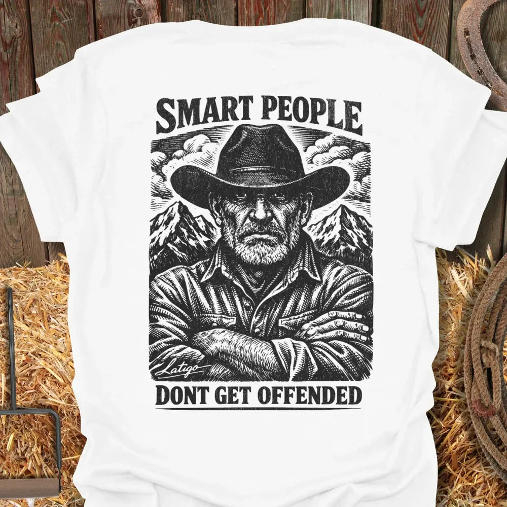 Printify T-Shirt White / S Smart People Tee