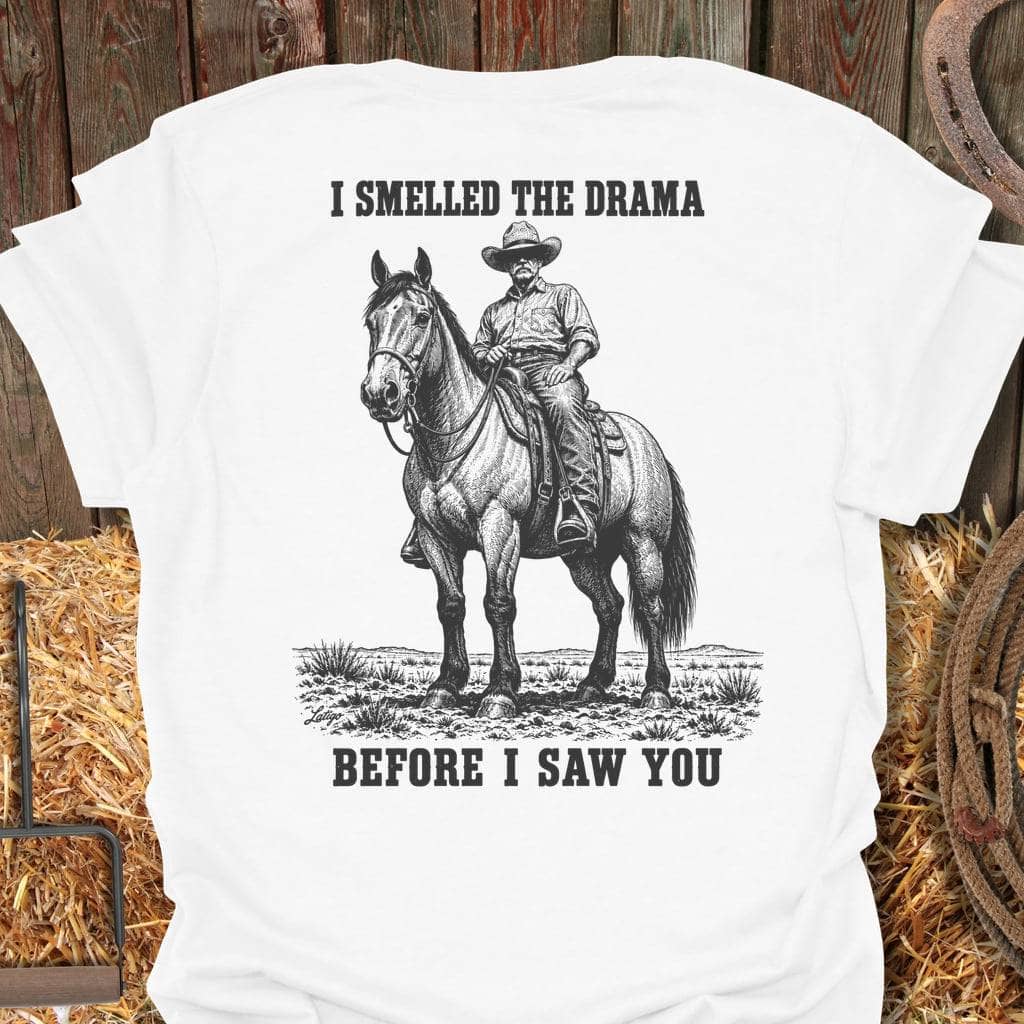 Printify T-Shirt White / S Smelled The Drama Tee