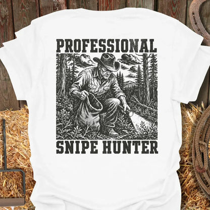 Printify T-Shirt White / S Snipe Hunter Tee