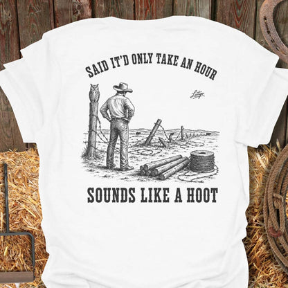 Printify T-Shirt White / S Sounds Like A Hoot Tee