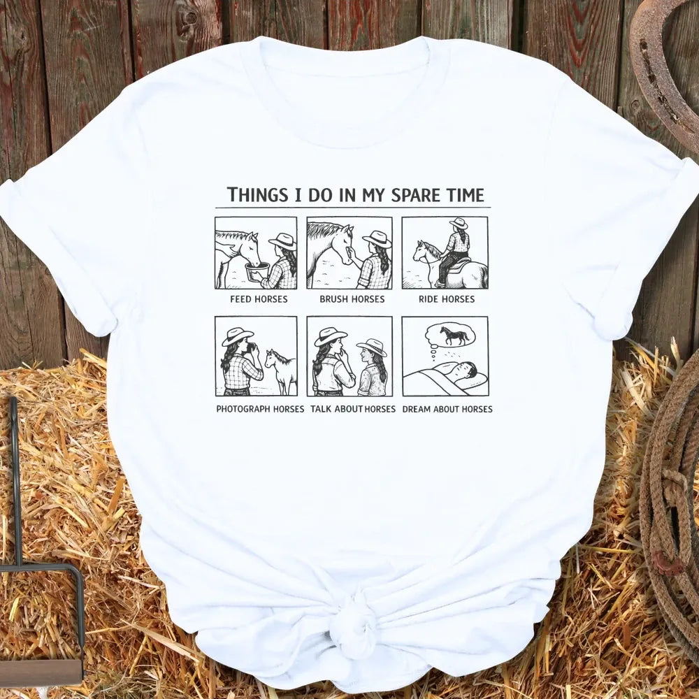 Printify T-Shirt White / S Spare Time Tee