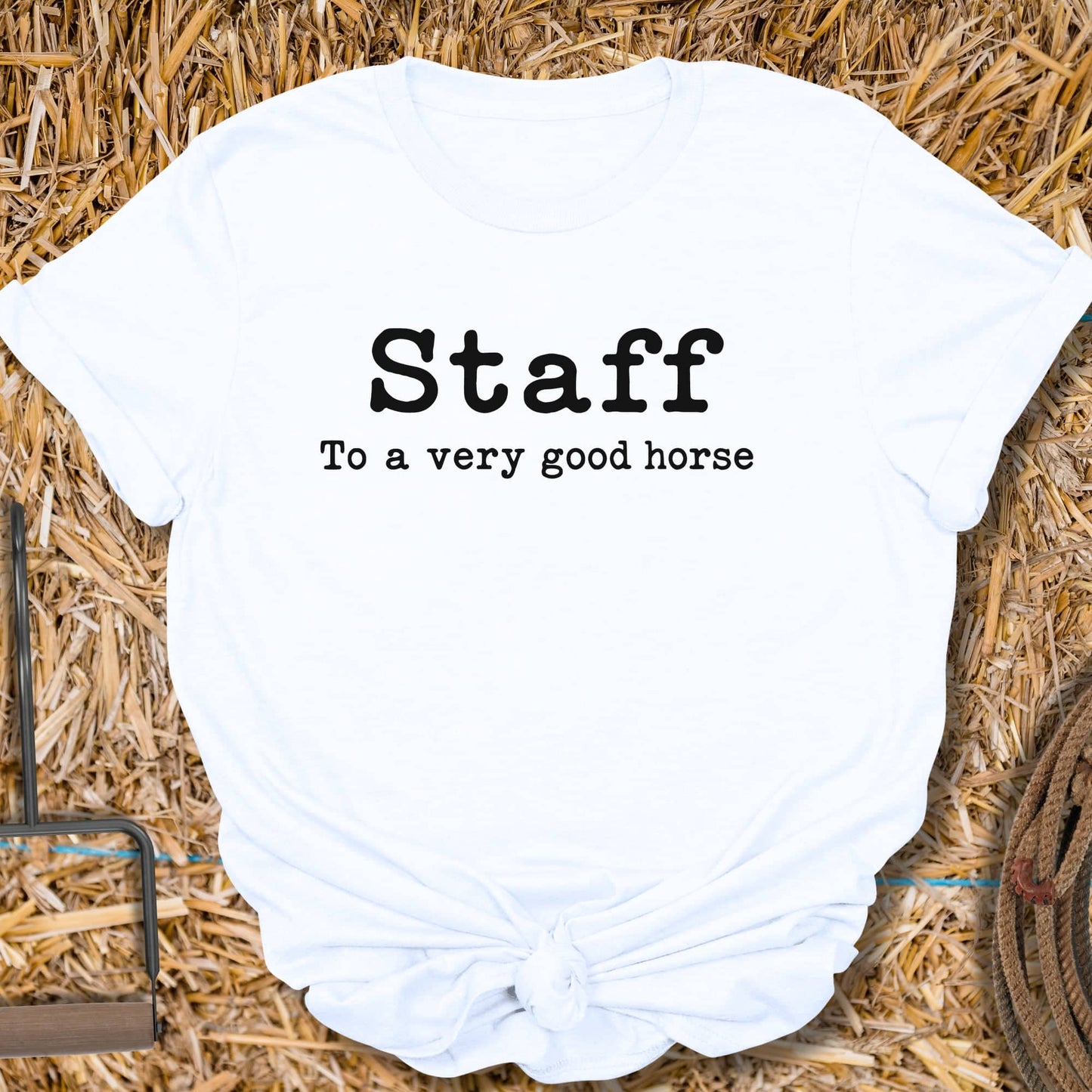 Printify T-Shirt White / S Staff Tee
