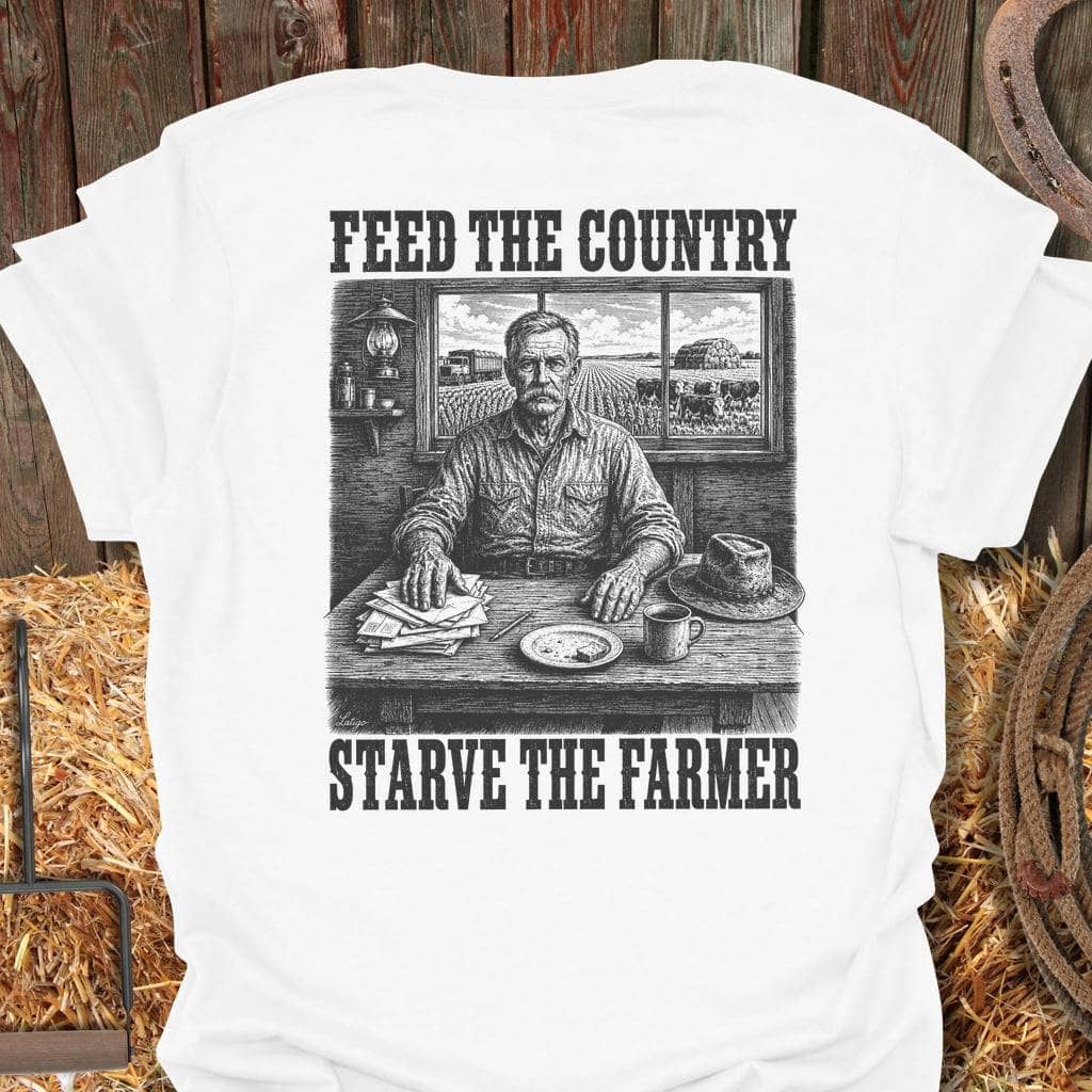 Printify T-Shirt White / S Starve The Farmer Tee