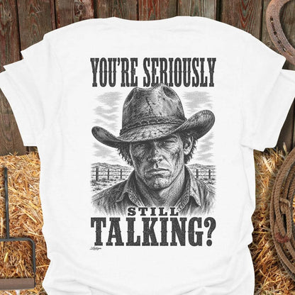 Printify T-Shirt White / S Still Talking Tee