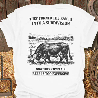 Printify T-Shirt White / S Subdivision to Ranch Tee