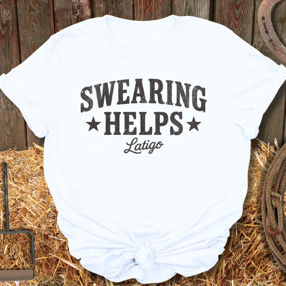 Printify T-Shirt White / S Swearing Tee