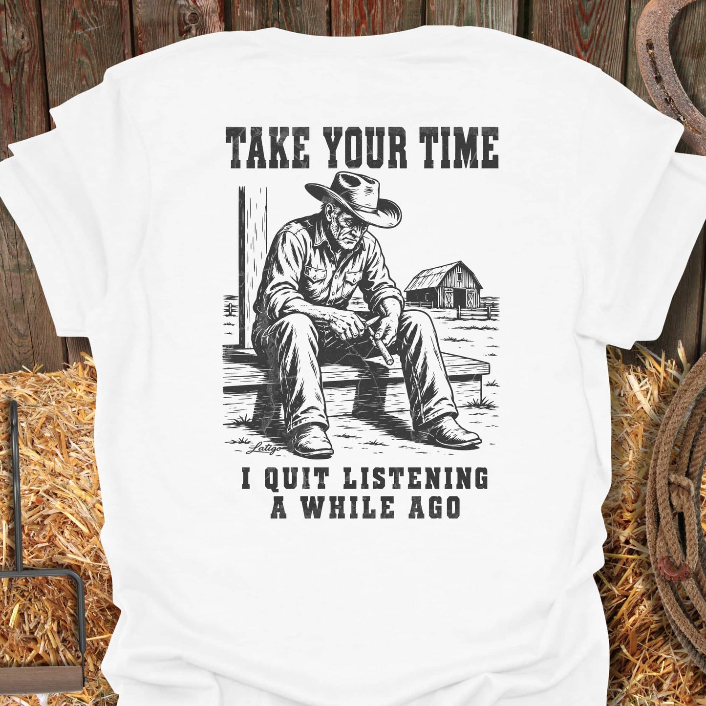 Printify T-Shirt White / S Take Your Time Tee