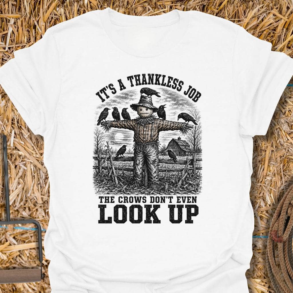 Printify T-Shirt White / S Thankless Job Tee