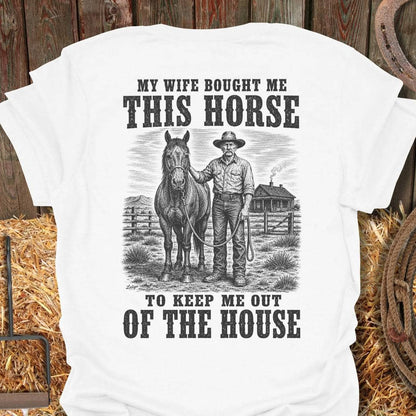 Printify T-Shirt White / S This Horse Tee