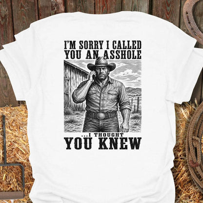 Printify T-Shirt White / S Thought You Knew Tee