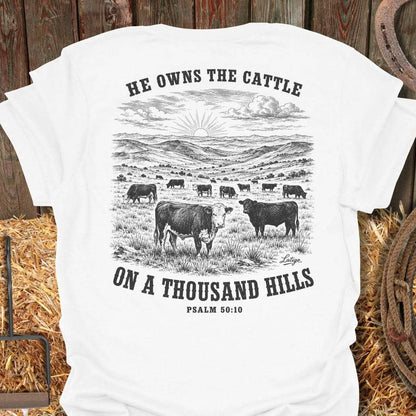 Printify T-Shirt White / S Thousand Hills Tee