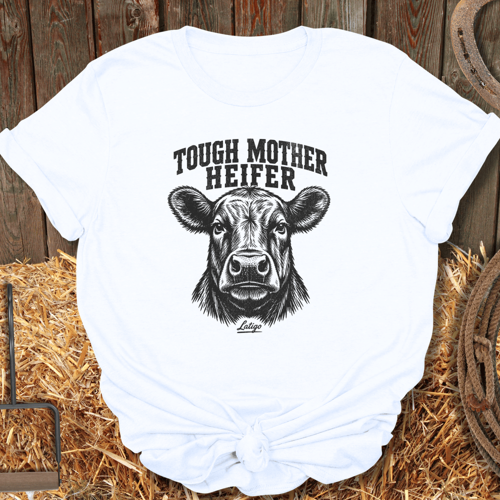 Printify T-Shirt White / S Tough Mother Tee
