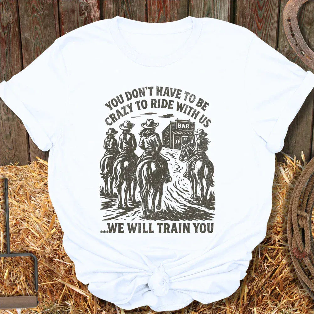 Printify T-Shirt White / S Train You Tee