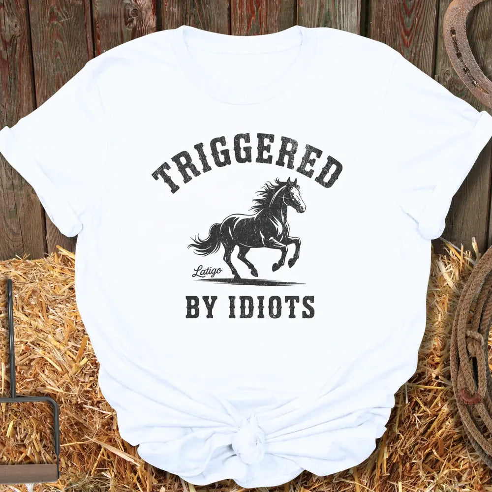 Printify T-Shirt White / S Triggered Tee