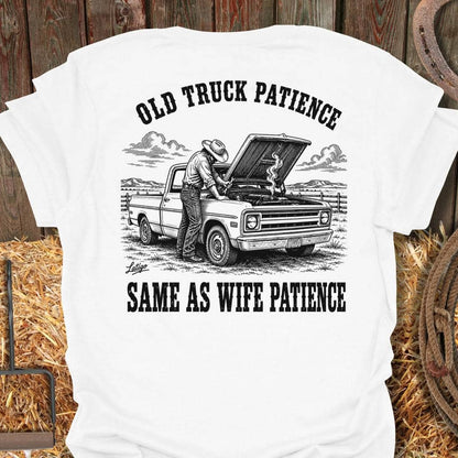 Printify T-Shirt White / S Truck Patience Tee