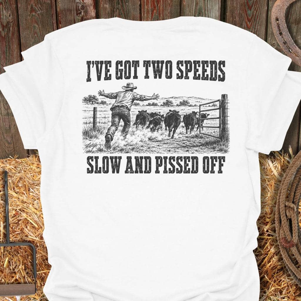 Printify T-Shirt White / S Two Speeds Tee