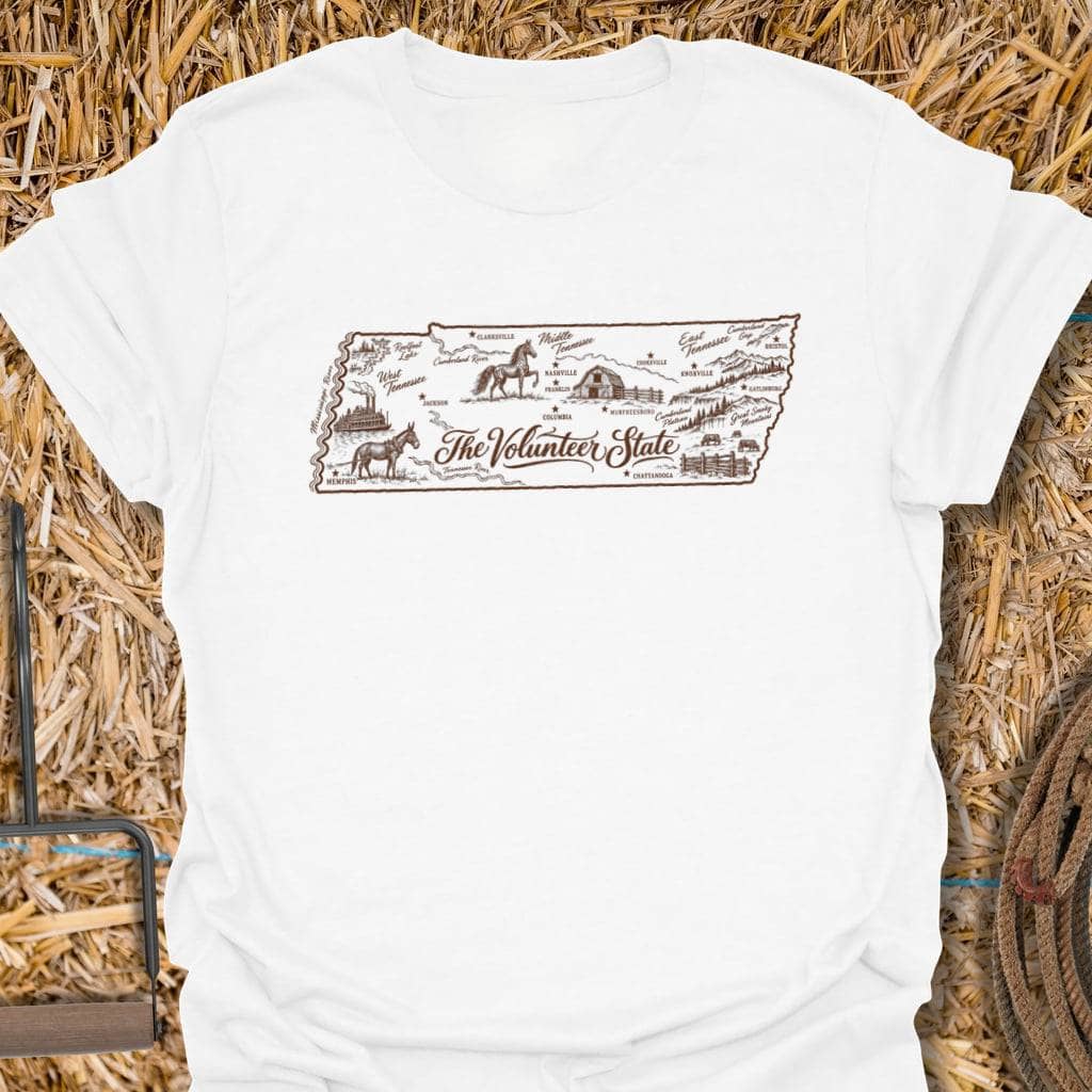 Printify T-Shirt White / S Volunteer State Tee