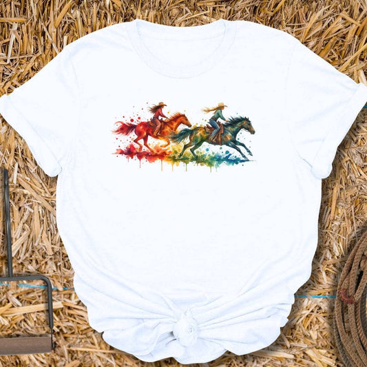 Printify T-Shirt White / S Watercolor Wild Tee