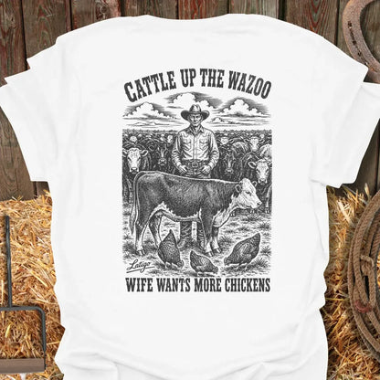 Printify T-Shirt White / S Wazoo Tee
