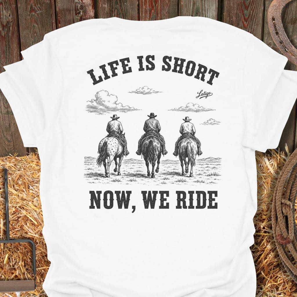 Printify T-Shirt White / S We Ride Tee