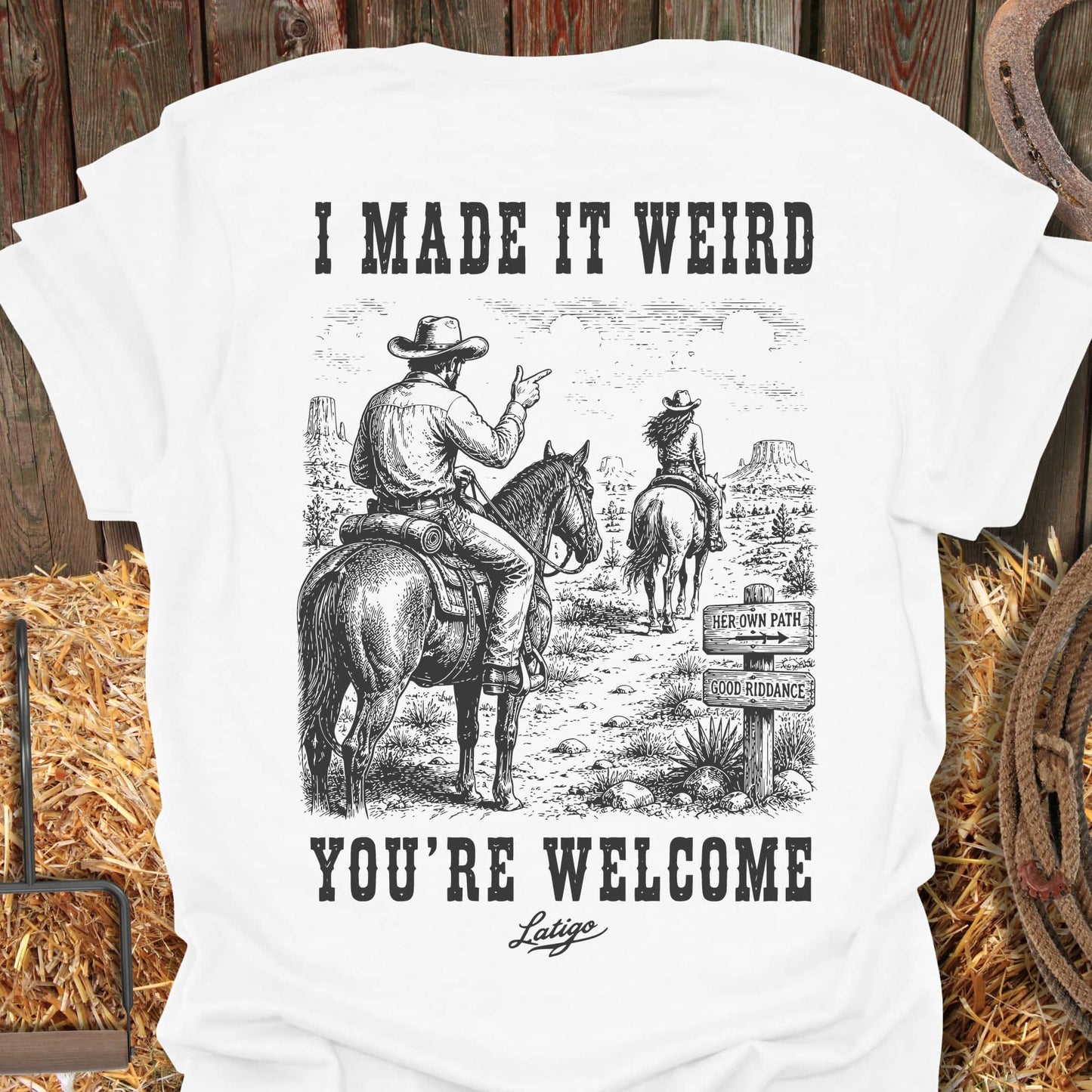 Printify T-Shirt White / S Weird Tee
