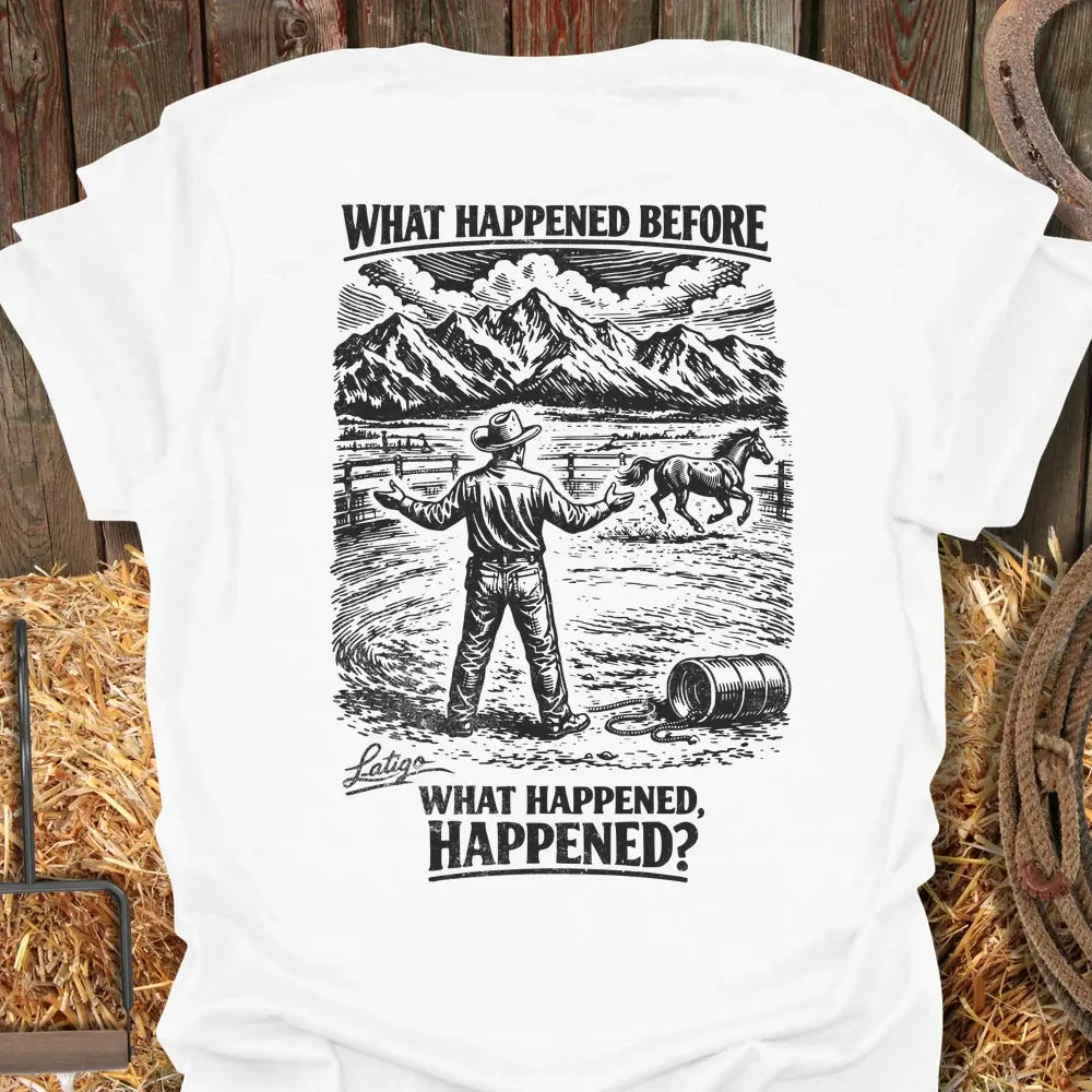 Printify T-Shirt White / S What Happened Tee