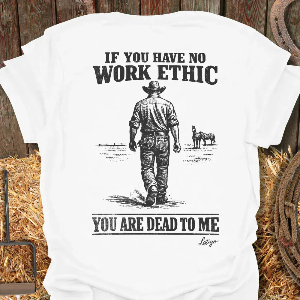 Printify T-Shirt White / S Work Ethic Tee
