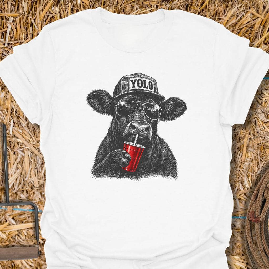 Printify T-Shirt White / S Yolo Tee