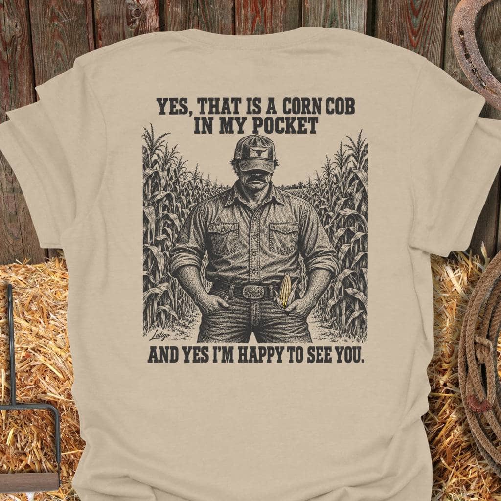 Latigo Cowboy Corn Cob Tee T-Shirt S / Sand