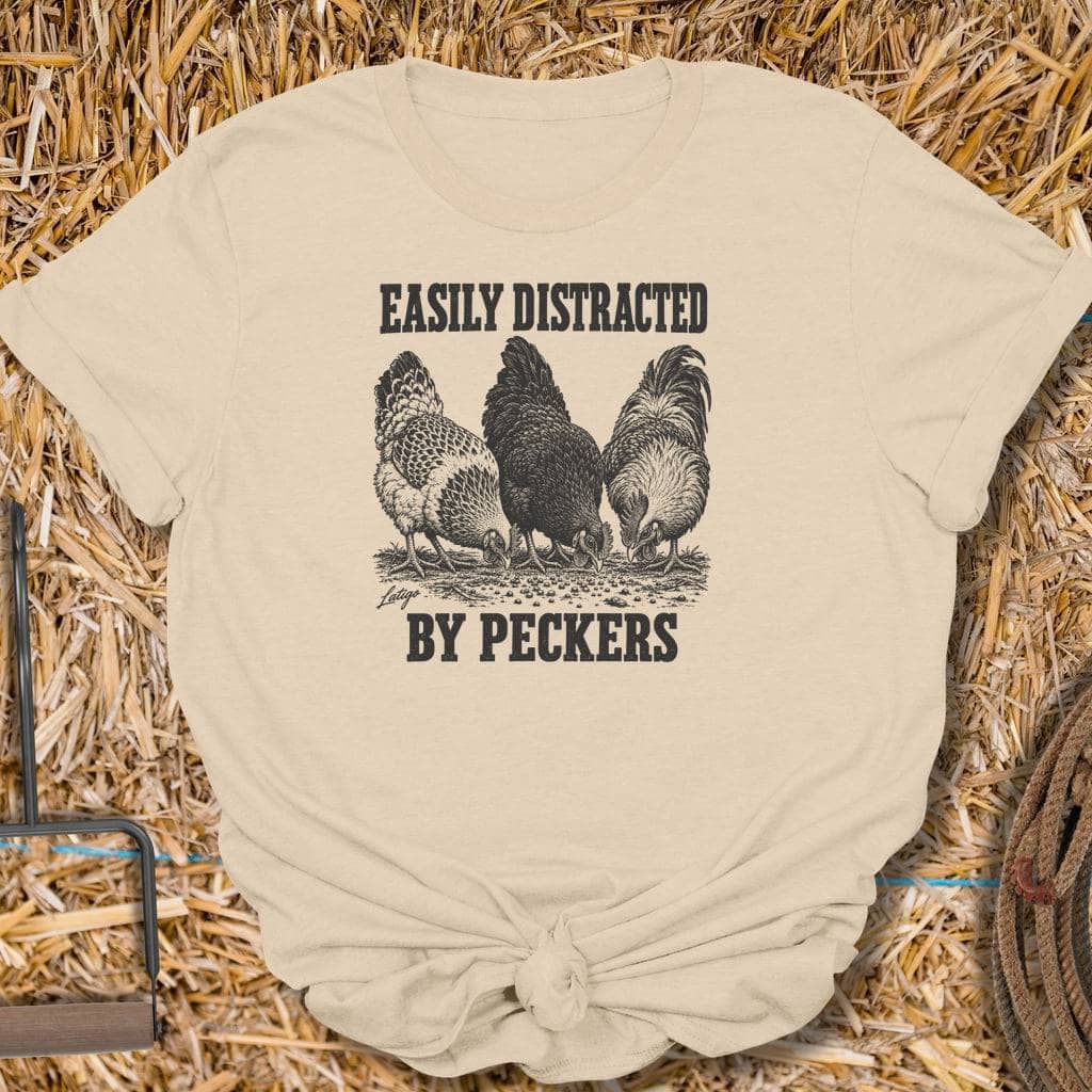 Latigo Cowboy Peckers Tee T-Shirt S / Sand