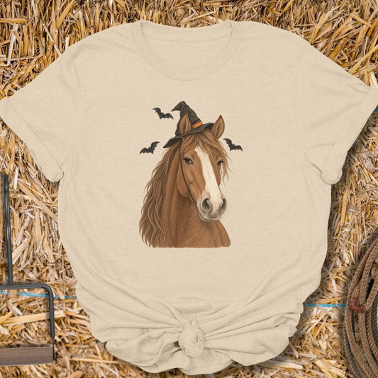 Latigo Cowboy Horse Witch Tee T-Shirt S / Sand