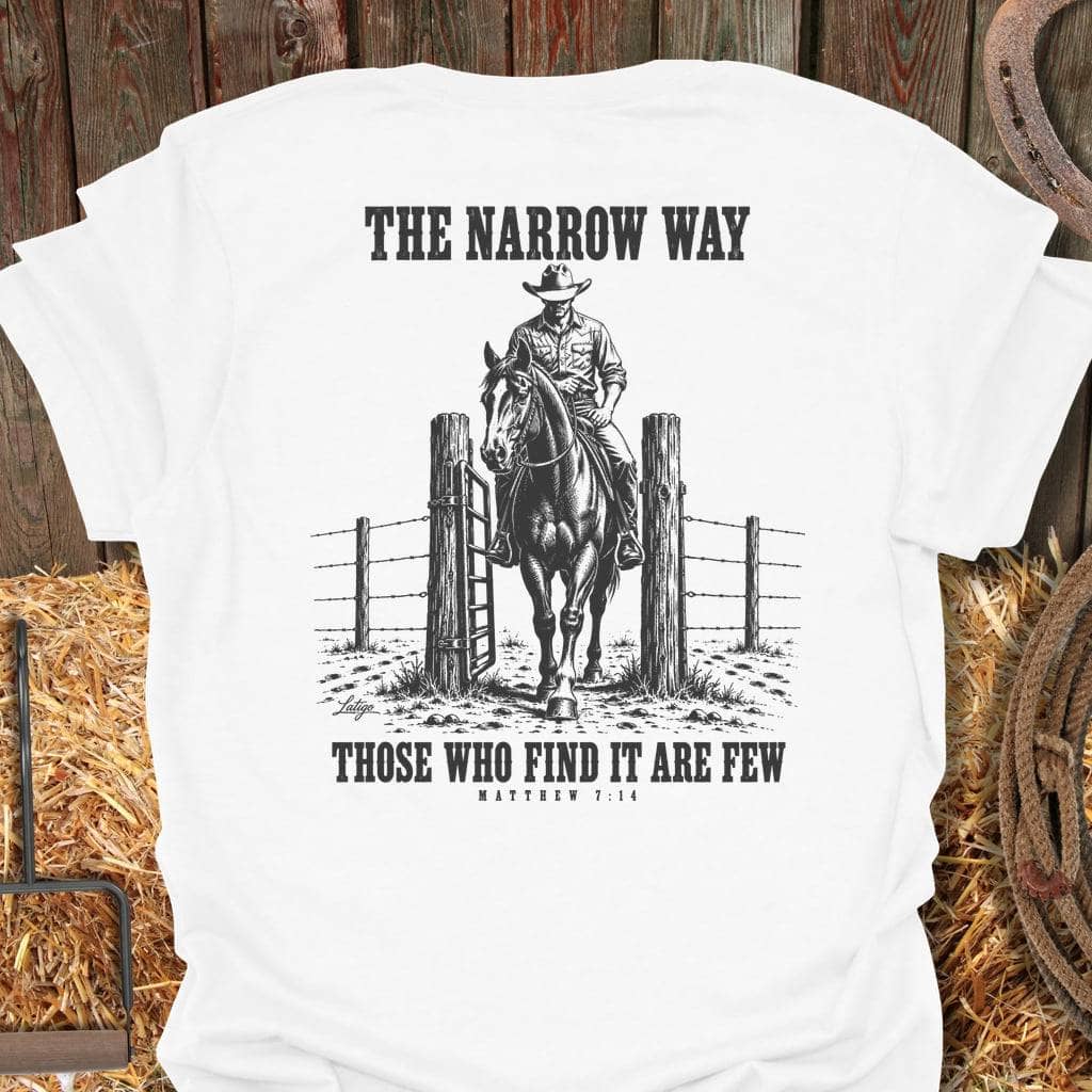 Printify T-Shirt S / White Narrow Way Tee